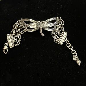 Brighton Elegant Silver Butterfly Bracelet
